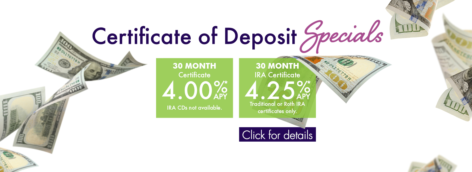 Certificate of Deposit Specials