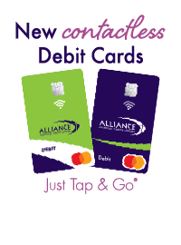 New Debit Cards Drop Down Banner